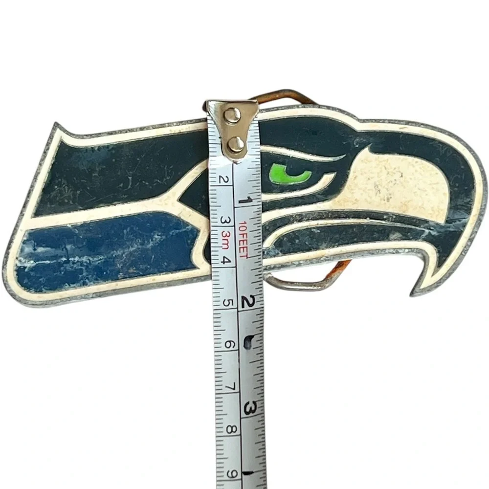 Vintage NFL Officially Licensed Seattle Seahawks Enamel Belt Buckle